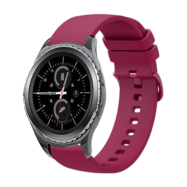 20mm 無地ソフトシリコンウォッチバンド、Samsung Gear S2 Classic用、Samsung Galaxy Watch Active 2 40mm用