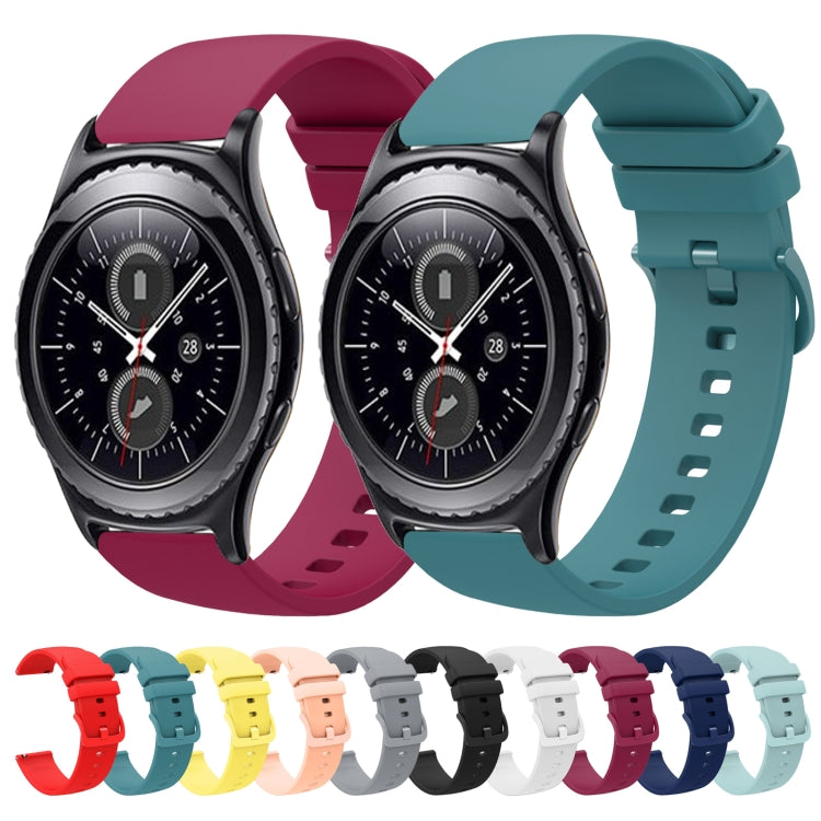 20mm 無地ソフトシリコンウォッチバンド、Samsung Gear S2 Classic用、Samsung Galaxy Watch Active 2 40mm用