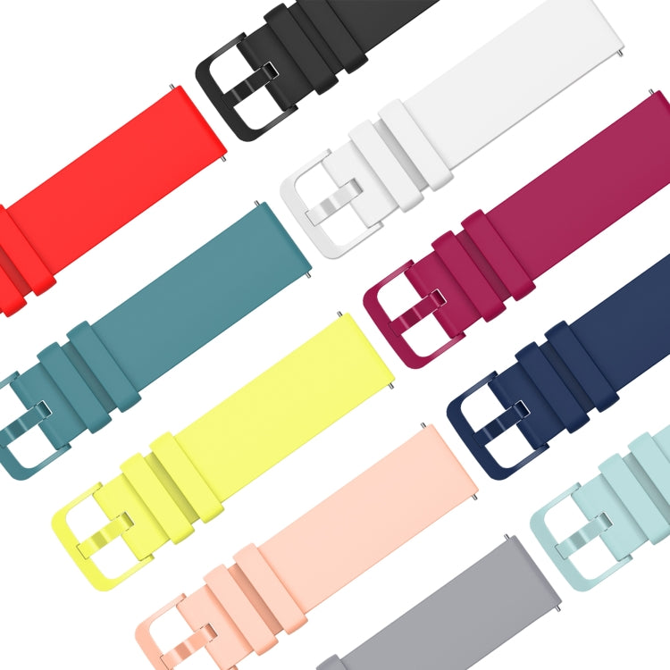 20mm 無地ソフトシリコンウォッチバンド、Samsung Gear S2 Classic用、Samsung Galaxy Watch Active 2 40mm用