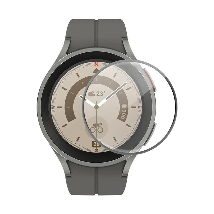 Samsung Galaxy Watch5 Pro 45mm用 ENKAY 3Dフルカバレッジ HDスクリーンプロテクターフィルム、1枚、2枚、5枚、10枚