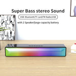 AEC BT601 RGBライト HiFiサウンドバー Bluetoothスピーカー ホームシアター、BT601