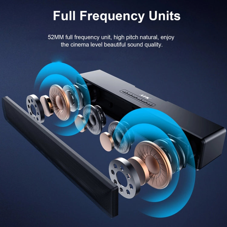 AEC BT601 RGBライト HiFiサウンドバー Bluetoothスピーカー ホームシアター、BT601