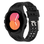アーマー一体型 TPU ダブルピンバックル スマートウォッチバンド、Samsung Galaxy Watch5 40mm用、Samsung Galaxy Watch5 44mm用、Samsung Galaxy Watch4 44mm用