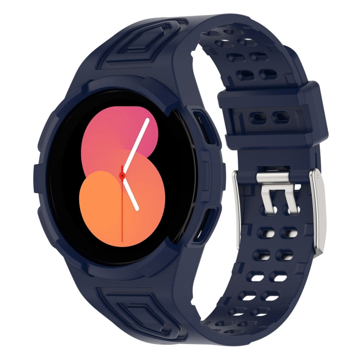 アーマー一体型 TPU ダブルピンバックル スマートウォッチバンド、Samsung Galaxy Watch5 40mm用、Samsung Galaxy Watch5 44mm用、Samsung Galaxy Watch4 44mm用
