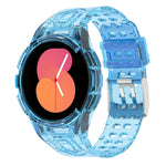 アーマー一体型 TPU ダブルピンバックル スマートウォッチバンド、Samsung Galaxy Watch5 40mm用、Samsung Galaxy Watch5 44mm用、Samsung Galaxy Watch4 44mm用