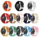 アーマー一体型 TPU ダブルピンバックル スマートウォッチバンド、Samsung Galaxy Watch5 40mm用、Samsung Galaxy Watch5 44mm用、Samsung Galaxy Watch4 44mm用