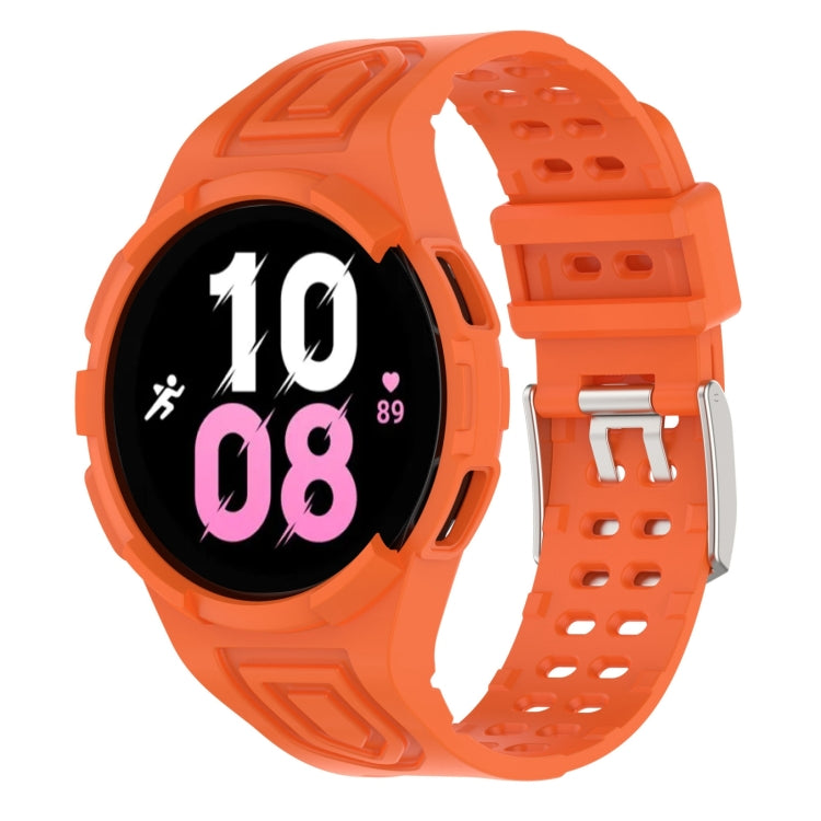 アーマー一体型 TPU ダブルピンバックル スマートウォッチバンド、Samsung Galaxy Watch5 40mm用、Samsung Galaxy Watch5 44mm用、Samsung Galaxy Watch4 44mm用