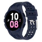 アーマー一体型 TPU ダブルピンバックル スマートウォッチバンド、Samsung Galaxy Watch5 40mm用、Samsung Galaxy Watch5 44mm用、Samsung Galaxy Watch4 44mm用
