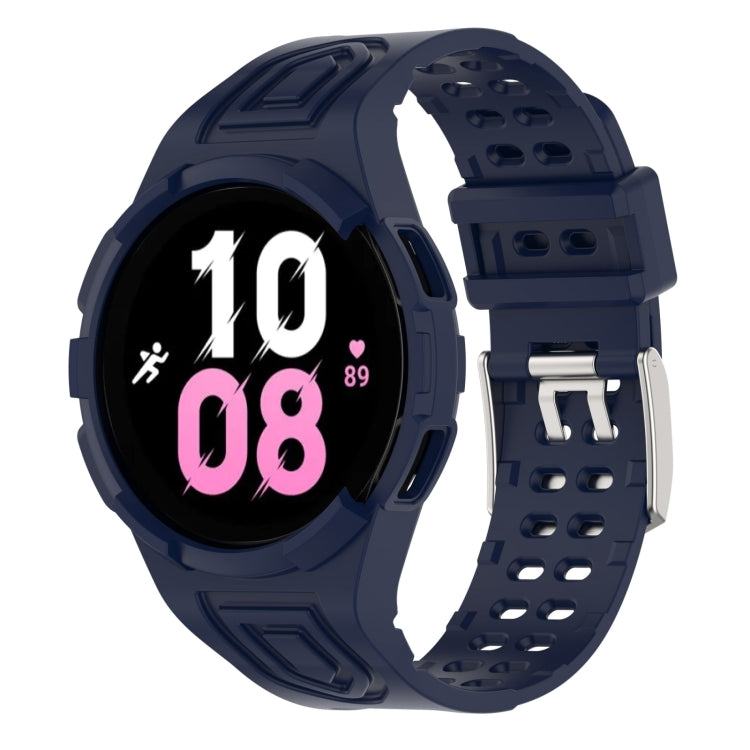 アーマー一体型 TPU ダブルピンバックル スマートウォッチバンド、Samsung Galaxy Watch5 40mm用、Samsung Galaxy Watch5 44mm用、Samsung Galaxy Watch4 44mm用
