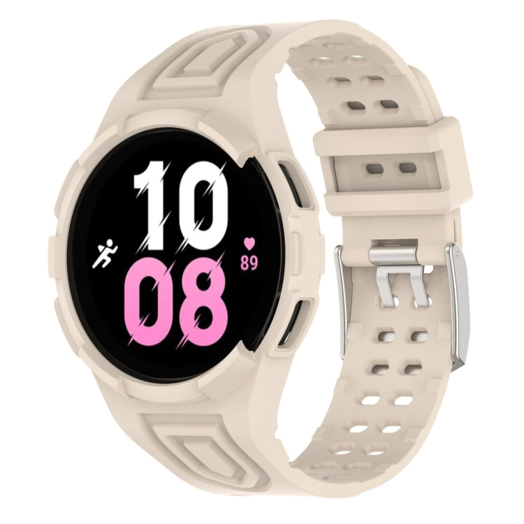 アーマー一体型 TPU ダブルピンバックル スマートウォッチバンド、Samsung Galaxy Watch5 40mm用、Samsung Galaxy Watch5 44mm用、Samsung Galaxy Watch4 44mm用
