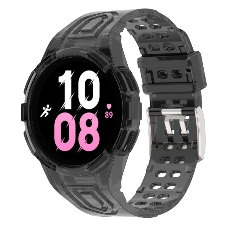 アーマー一体型 TPU ダブルピンバックル スマートウォッチバンド、Samsung Galaxy Watch5 40mm用、Samsung Galaxy Watch5 44mm用、Samsung Galaxy Watch4 44mm用