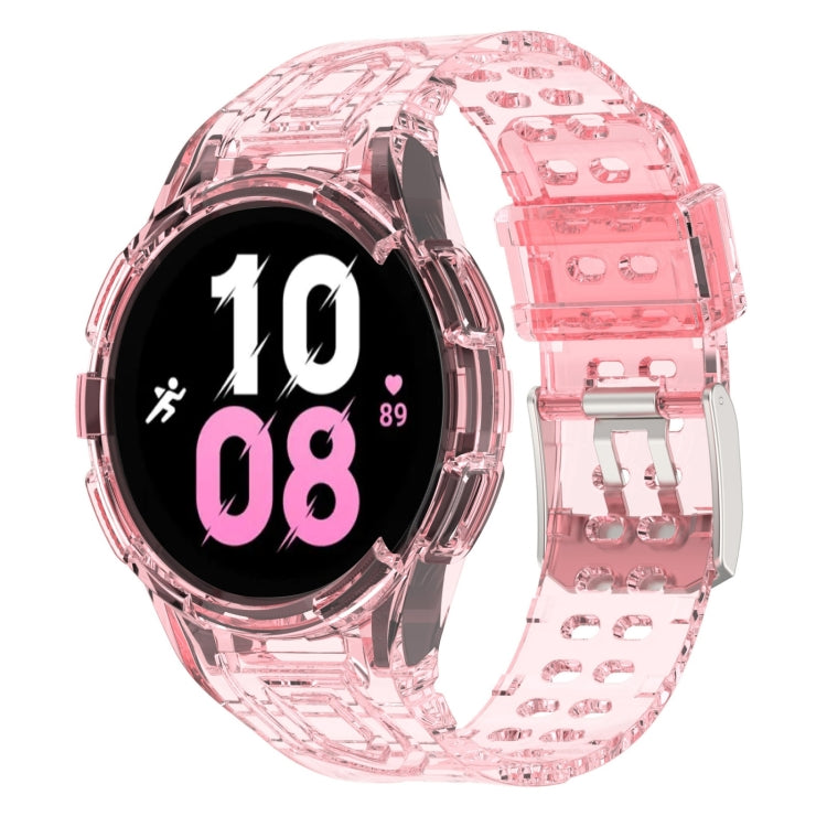 アーマー一体型 TPU ダブルピンバックル スマートウォッチバンド、Samsung Galaxy Watch5 40mm用、Samsung Galaxy Watch5 44mm用、Samsung Galaxy Watch4 44mm用