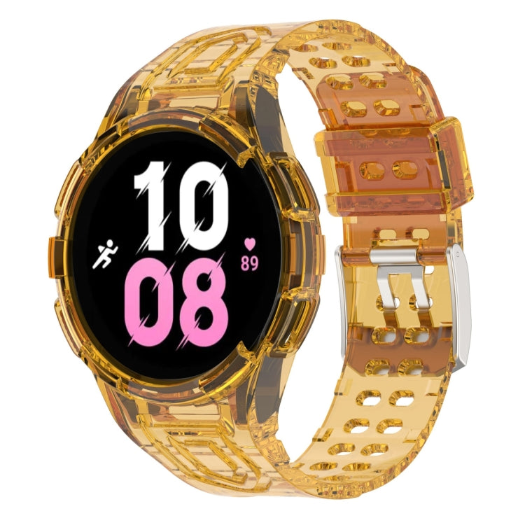 アーマー一体型 TPU ダブルピンバックル スマートウォッチバンド、Samsung Galaxy Watch5 40mm用、Samsung Galaxy Watch5 44mm用、Samsung Galaxy Watch4 44mm用