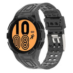 アーマー一体型 TPU ダブルピンバックル スマートウォッチバンド、Samsung Galaxy Watch5 40mm用、Samsung Galaxy Watch5 44mm用、Samsung Galaxy Watch4 44mm用