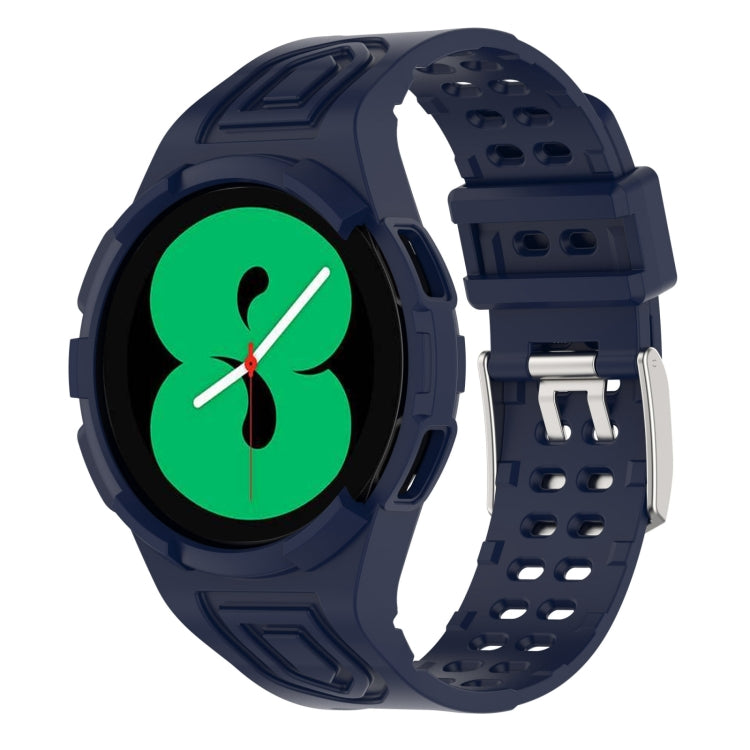 アーマー一体型TPUダブルピンバックルスマートウォッチバンド、Samsung Galaxy Watch4 40mm用、Samsung Galaxy Watch4 Classic 46mm用