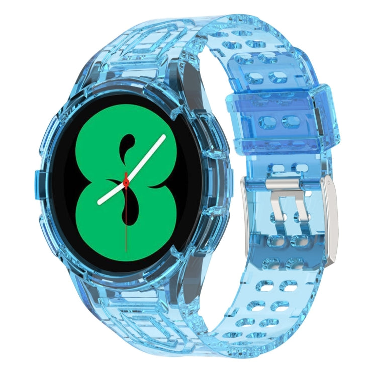 アーマー一体型TPUダブルピンバックルスマートウォッチバンド、Samsung Galaxy Watch4 40mm用、Samsung Galaxy Watch4 Classic 46mm用