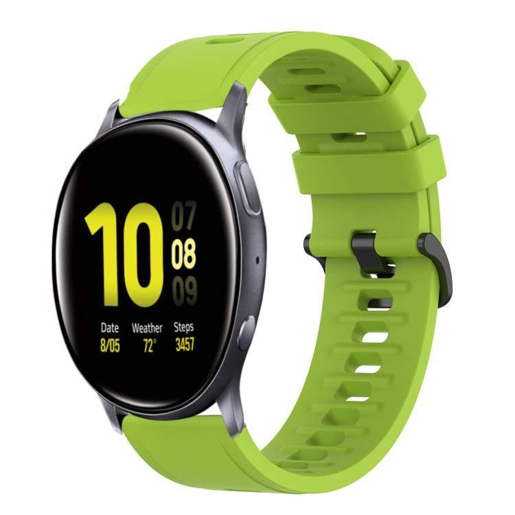 20mm Solid Color Soft Silicone Watch Band, For Samsung Galaxy Watch Active 2 44mm, For Samsung Galaxy Watch 42mm