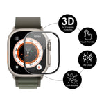 ENKAY 3D ソフト PC エッジ PMMA スクリーンフィルム Apple Watch Ultra / Ultra 2 / Ultra 3 49mm 用、1枚、2枚、5枚、10枚