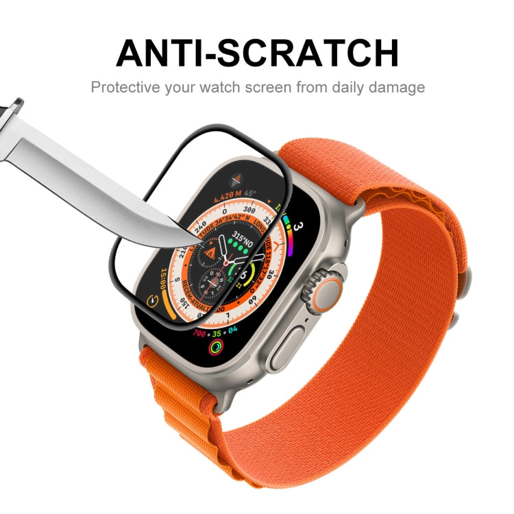 ENKAY 3D ソフト PC エッジ PMMA スクリーンフィルム Apple Watch Ultra / Ultra 2 / Ultra 3 49mm 用、1枚、2枚、5枚、10枚