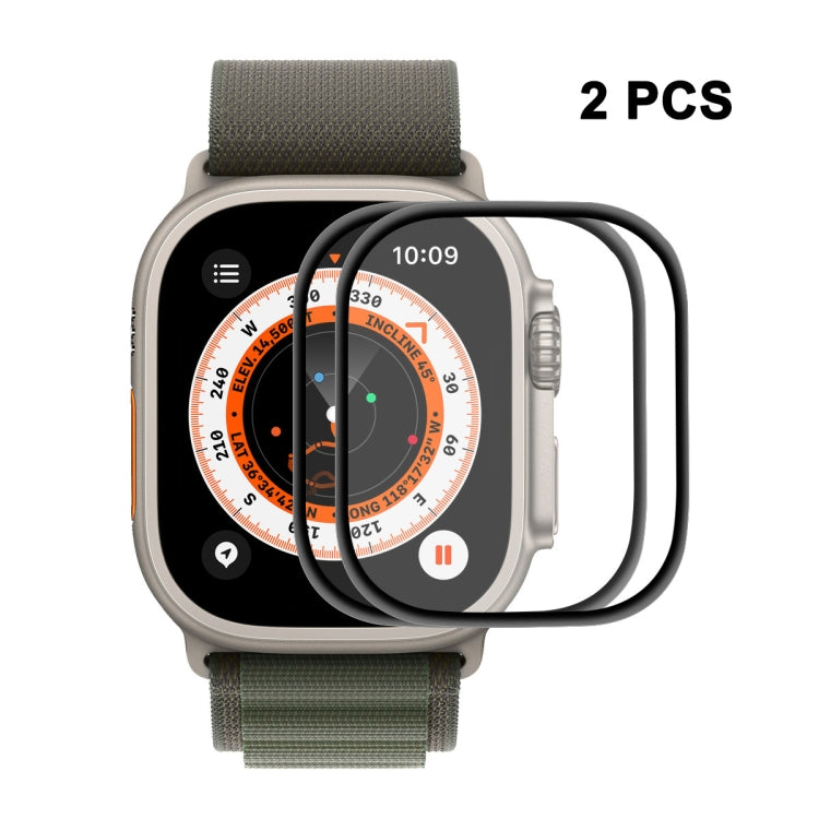 ENKAY 3D ソフト PC エッジ PMMA スクリーンフィルム Apple Watch Ultra / Ultra 2 / Ultra 3 49mm 用、1枚、2枚、5枚、10枚
