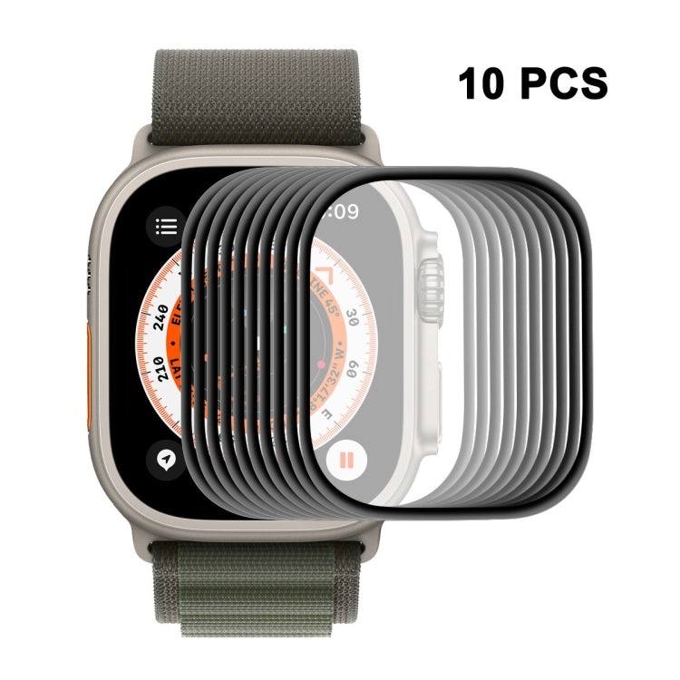 ENKAY 3D ソフト PC エッジ PMMA スクリーンフィルム Apple Watch Ultra / Ultra 2 / Ultra 3 49mm 用、1枚、2枚、5枚、10枚