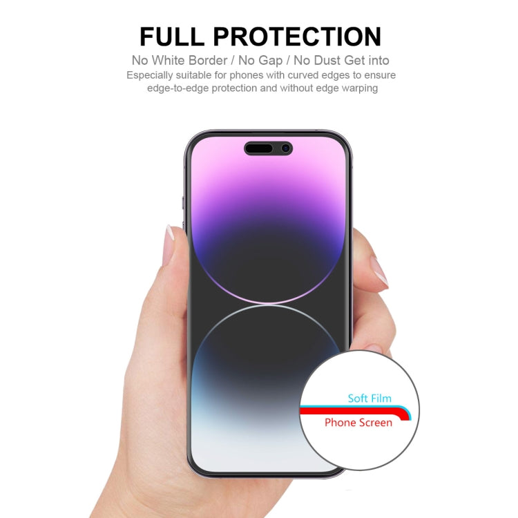 ENKAY フルグルー 防爆 ハイドロゲルフィルム iPhone 14 Pro 用、iPhone 14 Pro 用（1枚入り）、iPhone 14 Pro 用（2枚入り）、iPhone 14 Pro 用（5枚入り）、iPhone 14 Pro 用（10枚入り）