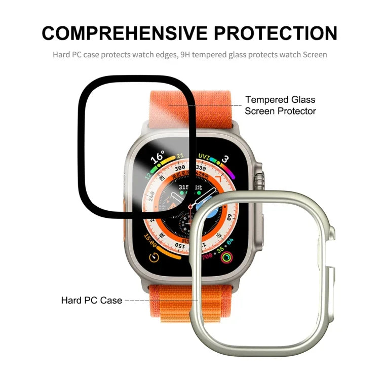 Apple Watch Ultra 3 / 2 / 1 49mm用 ENKAY 2-in-1 PCケース + フルカバレッジ9H強化ガラスフィルム