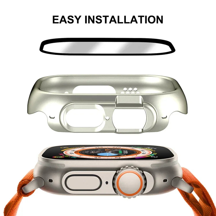 Apple Watch Ultra 3 / 2 / 1 49mm用 ENKAY 2-in-1 PCケース + フルカバレッジ9H強化ガラスフィルム
