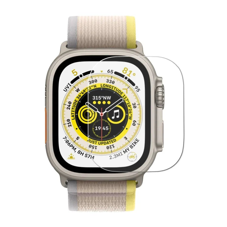 Apple Watch Ultra 1 / 2 / 3 49mm用 ENKAY 0.2mm 9H強化ガラスウォッチフィルム、1枚、2枚、5枚、10枚