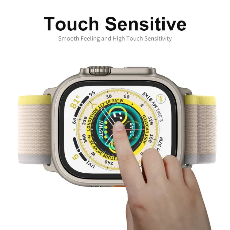 Apple Watch Ultra 1 / 2 / 3 49mm用 ENKAY 0.2mm 9H強化ガラスウォッチフィルム、1枚、2枚、5枚、10枚