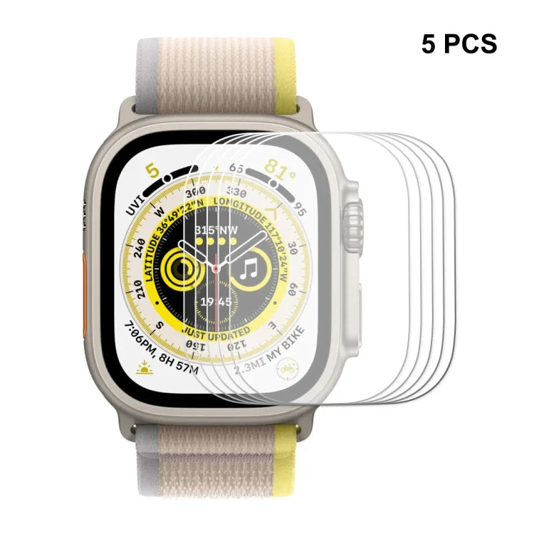 Apple Watch Ultra 1 / 2 / 3 49mm用 ENKAY 0.2mm 9H強化ガラスウォッチフィルム、1枚、2枚、5枚、10枚