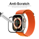 Apple Watch Ultra 1 / 2 / 3 49mm用 ENKAY 9Hフルカバー強化ガラスウォッチフィルム、1枚、2枚、5枚、10枚