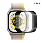 Apple Watch Ultra 1 / 2 / 3 49mm用 ENKAY 9Hフルカバー強化ガラスウォッチフィルム、1枚、2枚、5枚、10枚