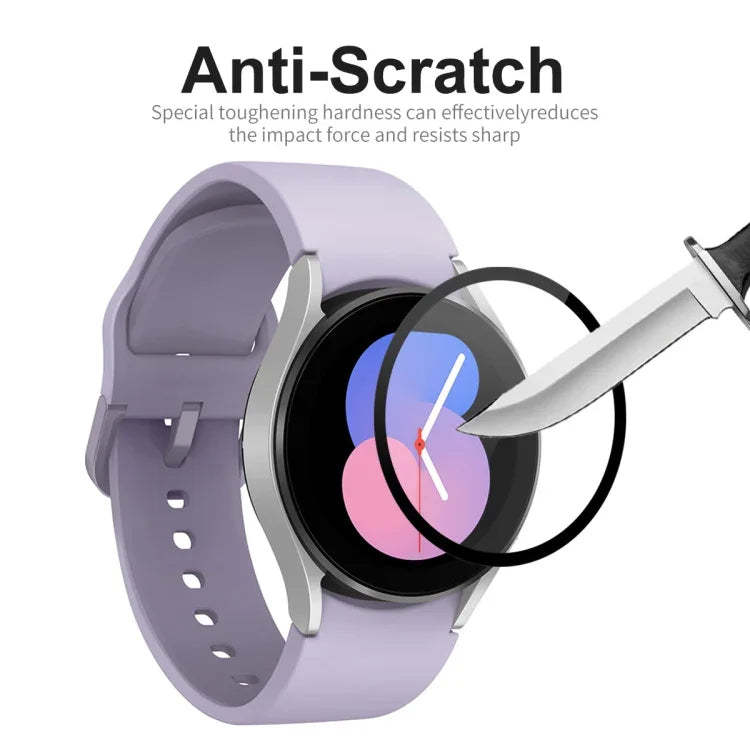 Samsung Galaxy Watch5 40mm用 ENKAY 9H フルカバー 強化ガラス 保護フィルム, 1枚, 2枚, 5枚, 10枚