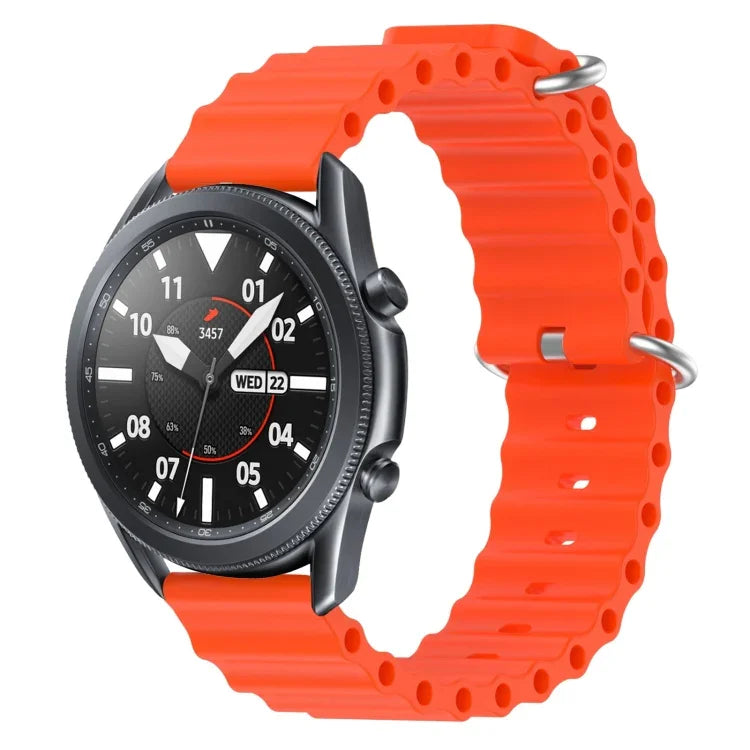 22mm オーシャンスタイル シリコン ソリッドカラー 時計バンド、Samsung Galaxy Watch3 45mm 用、Samsung Galaxy Watch 46mm 用、Samsung Gear S3 Classic 用、Samsung Gear S3 Frontier 用