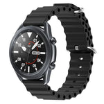 22mm オーシャンスタイル シリコン ソリッドカラー 時計バンド、Samsung Galaxy Watch3 45mm 用、Samsung Galaxy Watch 46mm 用、Samsung Gear S3 Classic 用、Samsung Gear S3 Frontier 用