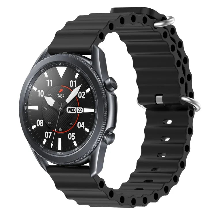 22mm オーシャンスタイル シリコン ソリッドカラー 時計バンド、Samsung Galaxy Watch3 45mm 用、Samsung Galaxy Watch 46mm 用、Samsung Gear S3 Classic 用、Samsung Gear S3 Frontier 用