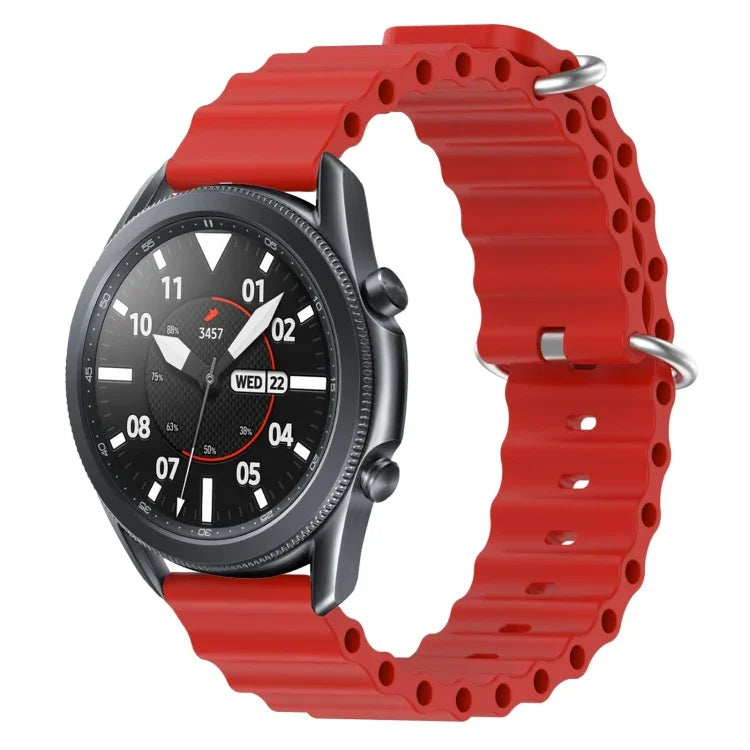22mm オーシャンスタイル シリコン ソリッドカラー 時計バンド、Samsung Galaxy Watch3 45mm 用、Samsung Galaxy Watch 46mm 用、Samsung Gear S3 Classic 用、Samsung Gear S3 Frontier 用