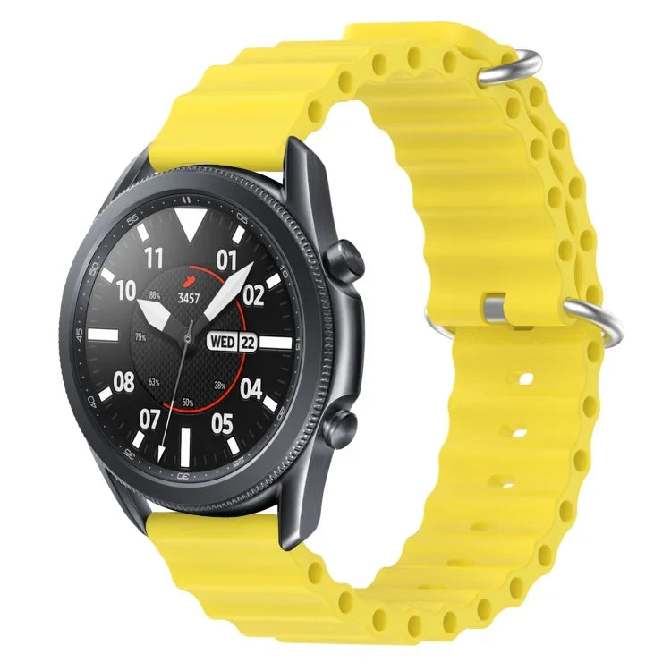 22mm オーシャンスタイル シリコン ソリッドカラー 時計バンド、Samsung Galaxy Watch3 45mm 用、Samsung Galaxy Watch 46mm 用、Samsung Gear S3 Classic 用、Samsung Gear S3 Frontier 用