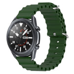 22mm オーシャンスタイル シリコン ソリッドカラー 時計バンド、Samsung Galaxy Watch3 45mm 用、Samsung Galaxy Watch 46mm 用、Samsung Gear S3 Classic 用、Samsung Gear S3 Frontier 用