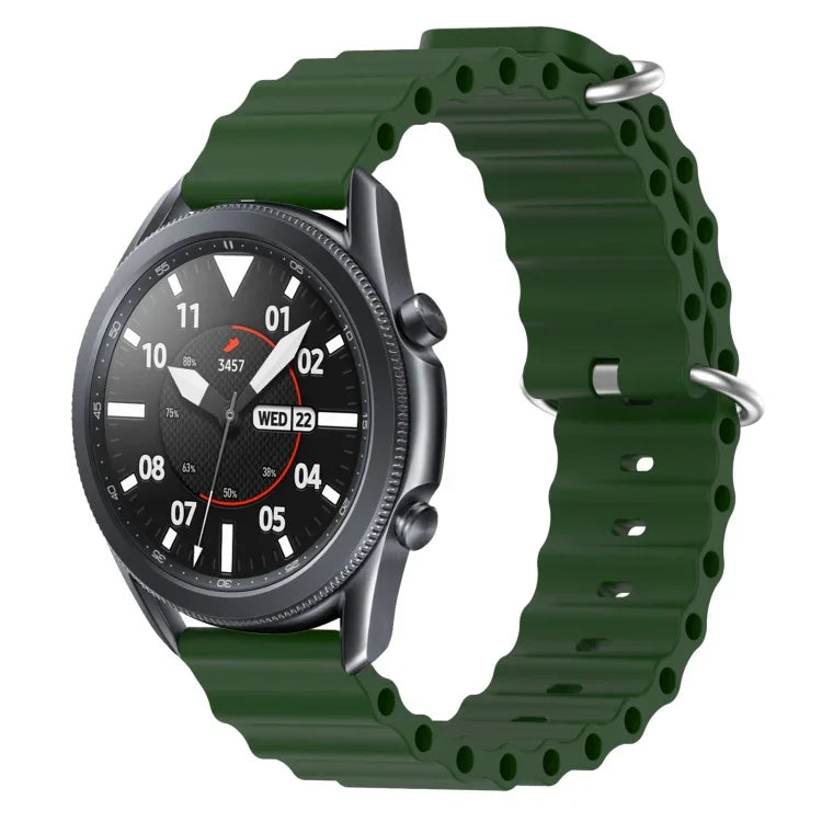 22mm オーシャンスタイル シリコン ソリッドカラー 時計バンド、Samsung Galaxy Watch3 45mm 用、Samsung Galaxy Watch 46mm 用、Samsung Gear S3 Classic 用、Samsung Gear S3 Frontier 用