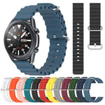 22mm オーシャンスタイル シリコン ソリッドカラー 時計バンド、Samsung Galaxy Watch3 45mm 用、Samsung Galaxy Watch 46mm 用、Samsung Gear S3 Classic 用、Samsung Gear S3 Frontier 用
