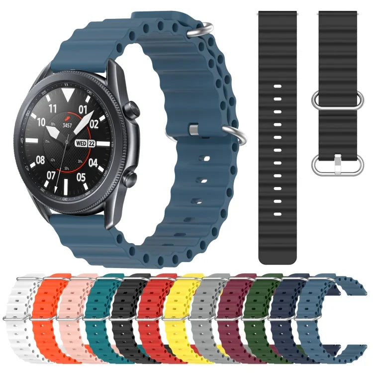 22mm オーシャンスタイル シリコン ソリッドカラー 時計バンド、Samsung Galaxy Watch3 45mm 用、Samsung Galaxy Watch 46mm 用、Samsung Gear S3 Classic 用、Samsung Gear S3 Frontier 用