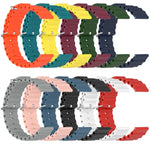 22mm オーシャンスタイル シリコン ソリッドカラー 時計バンド、Samsung Galaxy Watch3 45mm 用、Samsung Galaxy Watch 46mm 用、Samsung Gear S3 Classic 用、Samsung Gear S3 Frontier 用