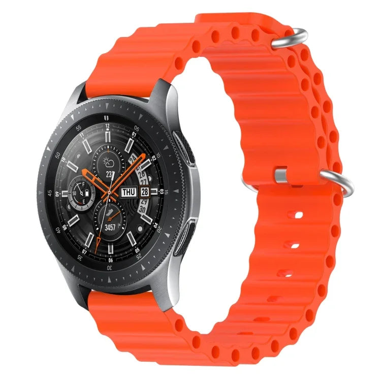 22mm オーシャンスタイル シリコン ソリッドカラー 時計バンド、Samsung Galaxy Watch3 45mm 用、Samsung Galaxy Watch 46mm 用、Samsung Gear S3 Classic 用、Samsung Gear S3 Frontier 用