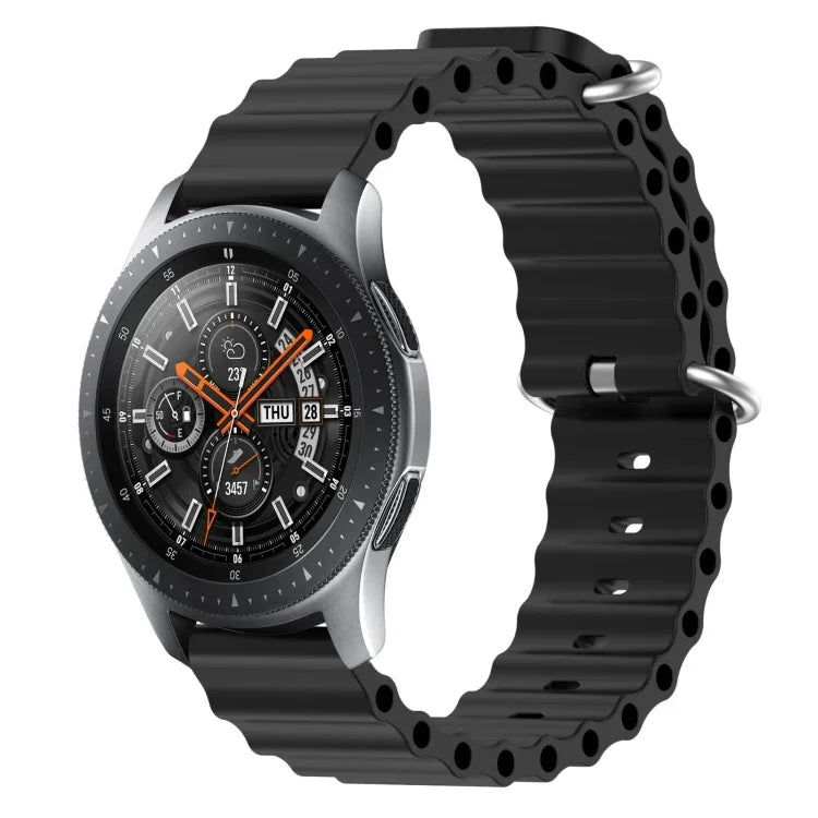 22mm オーシャンスタイル シリコン ソリッドカラー 時計バンド、Samsung Galaxy Watch3 45mm 用、Samsung Galaxy Watch 46mm 用、Samsung Gear S3 Classic 用、Samsung Gear S3 Frontier 用