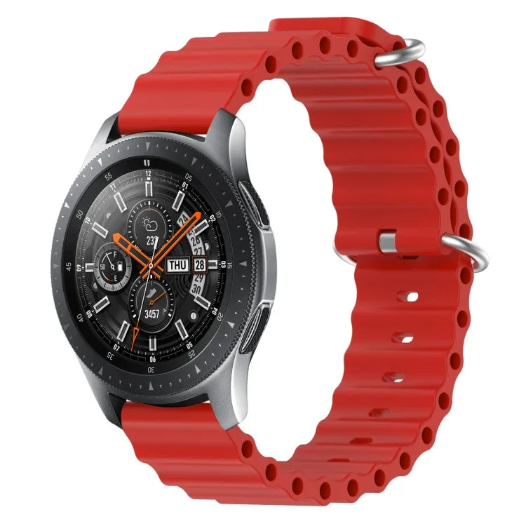 22mm オーシャンスタイル シリコン ソリッドカラー 時計バンド、Samsung Galaxy Watch3 45mm 用、Samsung Galaxy Watch 46mm 用、Samsung Gear S3 Classic 用、Samsung Gear S3 Frontier 用