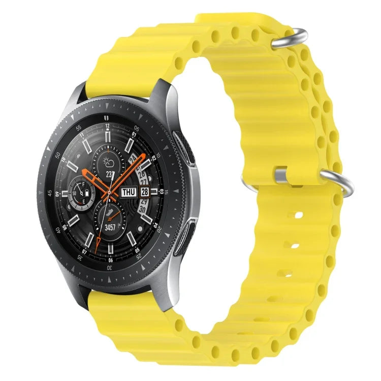 22mm オーシャンスタイル シリコン ソリッドカラー 時計バンド、Samsung Galaxy Watch3 45mm 用、Samsung Galaxy Watch 46mm 用、Samsung Gear S3 Classic 用、Samsung Gear S3 Frontier 用