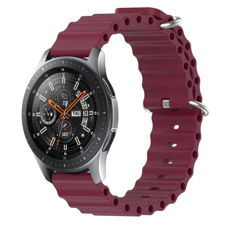 22mm オーシャンスタイル シリコン ソリッドカラー 時計バンド、Samsung Galaxy Watch3 45mm 用、Samsung Galaxy Watch 46mm 用、Samsung Gear S3 Classic 用、Samsung Gear S3 Frontier 用