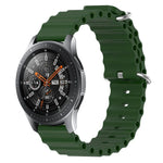 22mm オーシャンスタイル シリコン ソリッドカラー 時計バンド、Samsung Galaxy Watch3 45mm 用、Samsung Galaxy Watch 46mm 用、Samsung Gear S3 Classic 用、Samsung Gear S3 Frontier 用